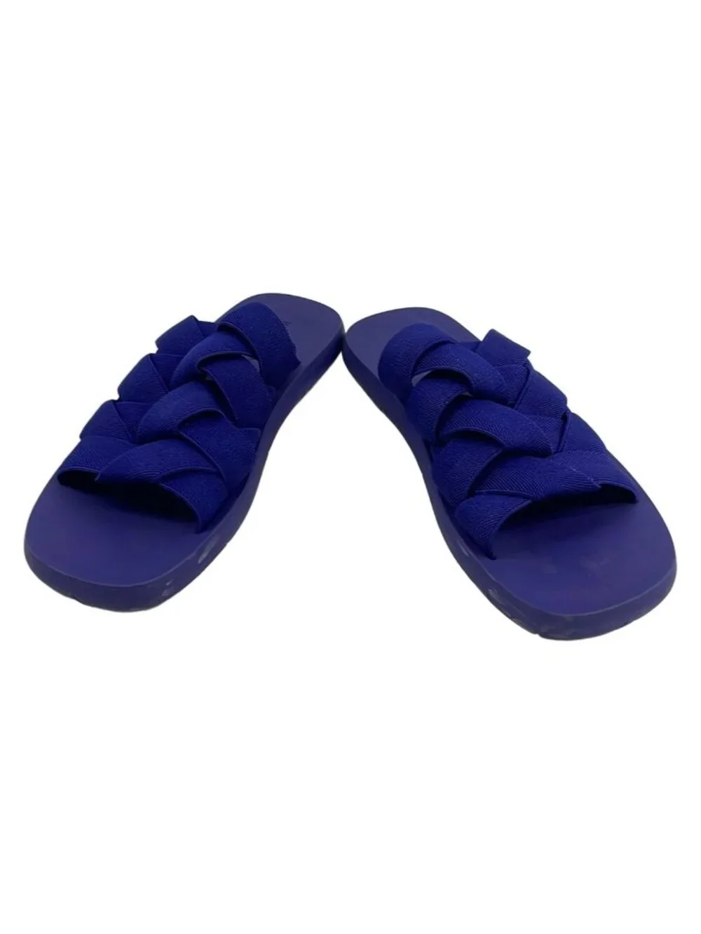 Bottega Veneta Beach Sandals 44 Navy Cotton